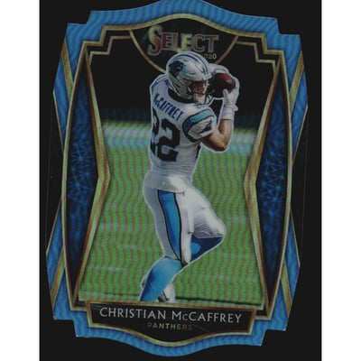 2020 Select Prizm Light Blue Die Cut #106 Christian McCaffrey