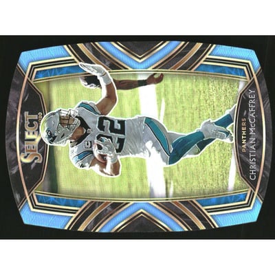 2020 Select Prizm Light Blue Die Cut #207 Christian McCaffrey