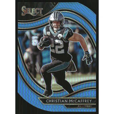2020 Select Prizm Light Blue Die Cut #307 Christian McCaffrey