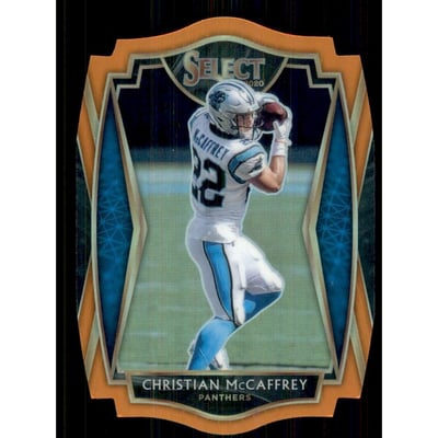 2020 Select Prizm Orange Die Cut #106 Christian McCaffrey