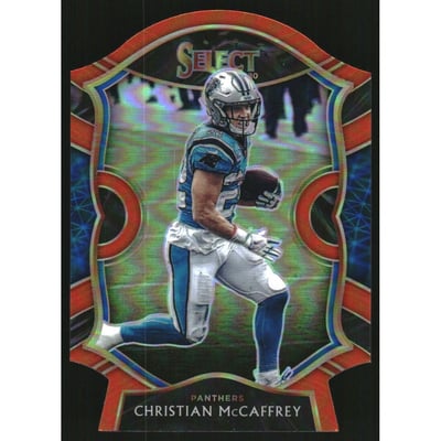 2020 Select Prizm Orange Die Cut #7 Christian McCaffrey