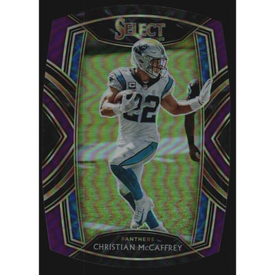 2020 Select Prizm Purple Die Cut #207 Christian McCaffrey
