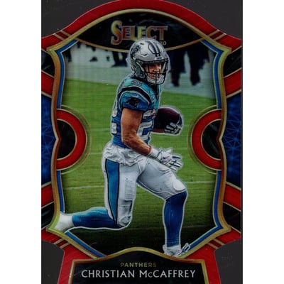 2020 Select Prizm Red Die Cut #7 Christian McCaffrey
