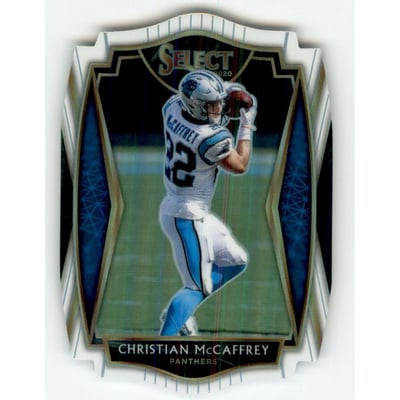 2020 Select Prizm White Die Cut #106 Christian McCaffrey