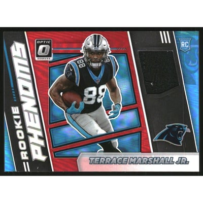 2021 Donruss Optic Rookie Phenoms Jerseys Horizontal Red #18 Terrace Marshall Jr.