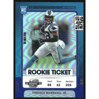2021 Panini Contenders Optic Blue #91 Terrace Marshall Jr.
