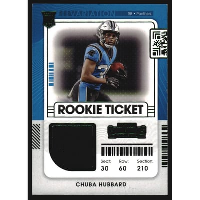 2021 Panini Contenders Rookie Ticket Swatches Variation #34 Chuba Hubbard