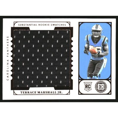2021 Panini Encased Substantial Rookie Swatches #16 Terrace Marshall Jr./60