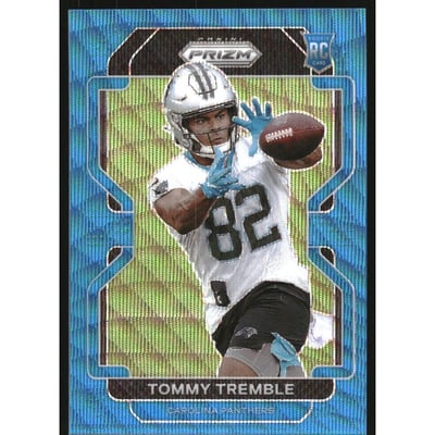 2021 Panini Prizm Prizms Blue Wave #415 Tommy Tremble