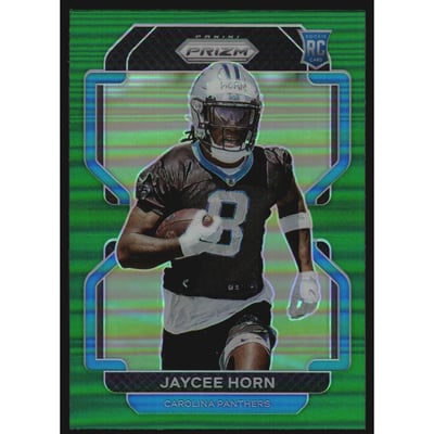 2021 Panini Prizm Prizms Green #373 Jaycee Horn