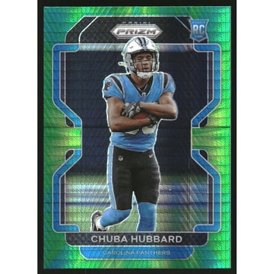 2021 Panini Prizm Prizms Hyper #355 Chuba Hubbard
