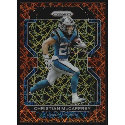 2021 Panini Prizm Prizms Lazer #315 Christian McCaffrey