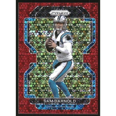 2021 Panini Prizm Prizms No Huddle Red #314 Sam Darnold