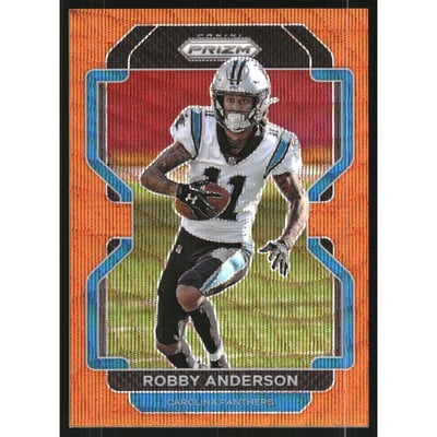 2021 Panini Prizm Prizms Orange Wave #312 Robby Anderson