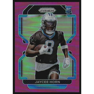 2021 Panini Prizm Prizms Pink #373 Jaycee Horn