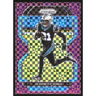 2021 Panini Prizm Prizms Purple Power #318 Jeremy Chinn