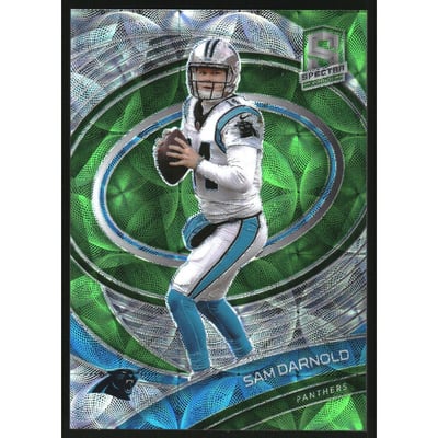 2021 Panini Spectra Neon Green #13 Sam Darnold