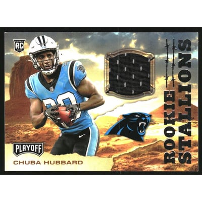 2021 Playoff Rookie Stallions Jerseys #34 Chuba Hubbard