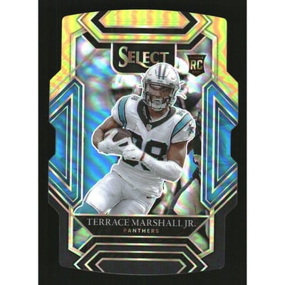 2021 Select Prizm Black and Gold Die Cut #262 Terrace Marshall Jr.
