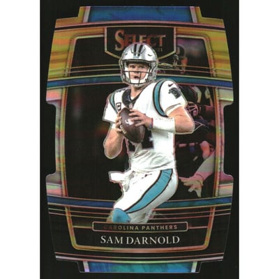 2021 Select Prizm Black and Gold Die Cut #7 Sam Darnold