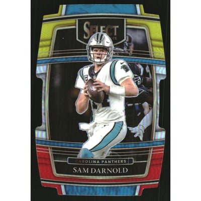 2021 Select Prizm Red and Yellow Die Cut #7 Sam Darnold