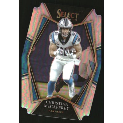 2021 Select Prizm Silver Die Cut #107 Christian McCaffrey