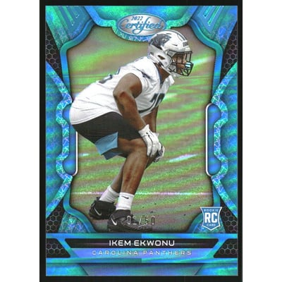2022 Certified Mirror Teal #148 Ikem Ekwonu