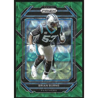 2022 Panini Prizm Prizms Green Scope #44 Brian Burns