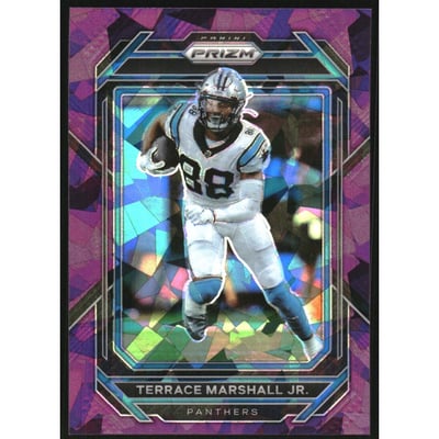 2022 Panini Prizm Prizms Purple Ice #43 Terrace Marshall Jr.
