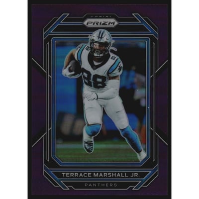 2022 Panini Prizm Prizms Purple #43 Terrace Marshall Jr.