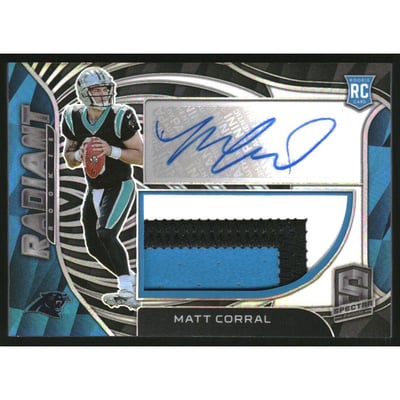 2022 Panini Spectra Radiant Rookie Patch Signatures #2 Matt Corral