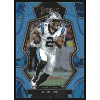 2022 Select Prizm Light Blue #114 D.J. Moore