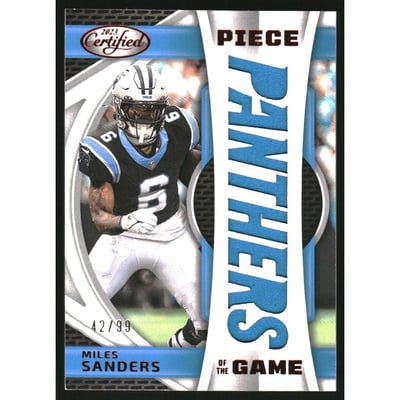 2023 Certified Piece of the Game Red #9 Miles Sanders