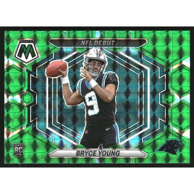 2023 Panini Mosaic NFL Debut Mosaic Green #2 Bryce Young