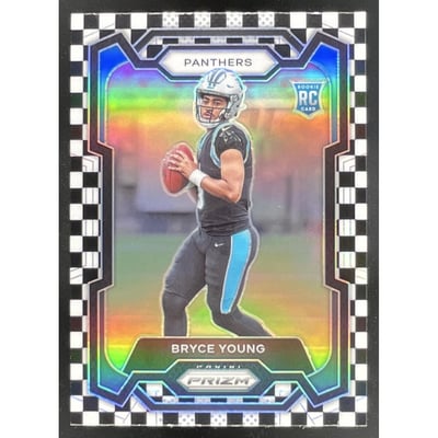 2023 Panini Prizm Black and White Checker #311 Bryce Young RC