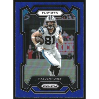 2023 Panini Prizm Prizms Blue #42 Hayden Hurst