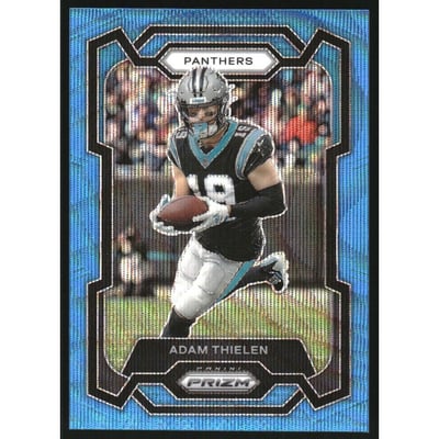 2023 Panini Prizm Prizms Blue Wave #37 Adam Thielen
