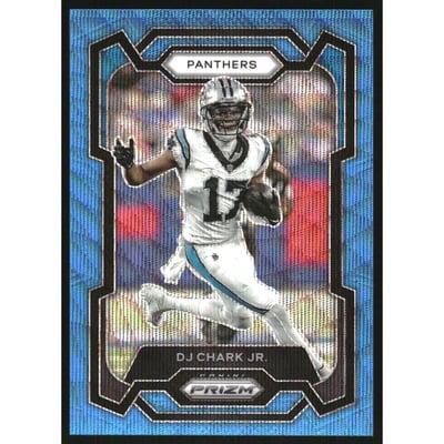 2023 Panini Prizm Prizms Blue Wave #41 D.J. Chark Jr.