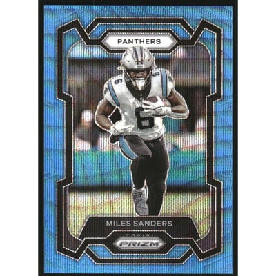 2023 Panini Prizm Prizms Blue Wave #44 Miles Sanders