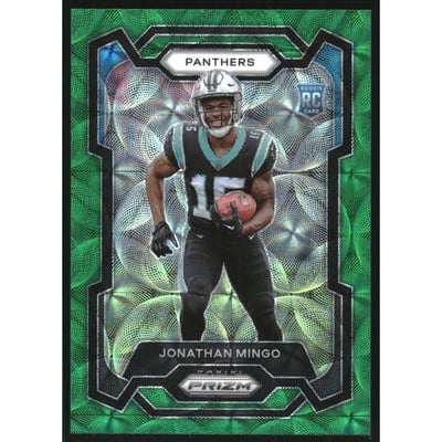 2023 Panini Prizm Prizms Green Scope #312 Jonathan Mingo