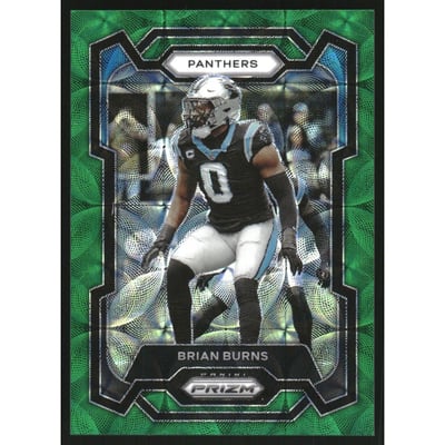 2023 Panini Prizm Prizms Green Scope #39 Brian Burns