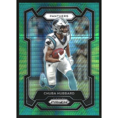 2023 Panini Prizm Prizms Hyper #40 Chuba Hubbard