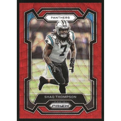2023 Panini Prizm Prizms Red Wave #45 Shaq Thompson
