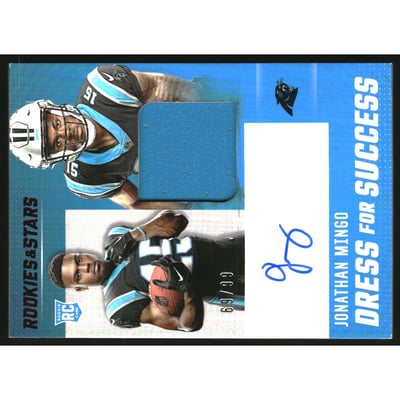 2023 Rookies and Stars Dress for Success Jersey Autographs #19 Jonathan Mingo