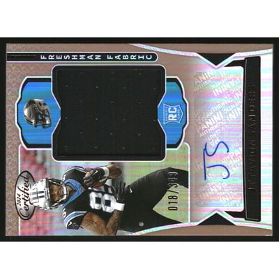 2024 Certified Freshman Fabric Mirror Signatures Bronze #26 Ja'Tavion Sanders/349