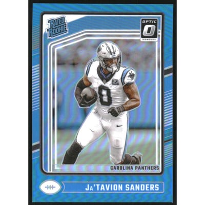 2024 Donruss Optic Aqua #244 Ja'Tavion Sanders RR