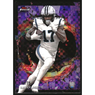 2024 Finest Purple Checkerboard Refractors #260 Xavier Legette