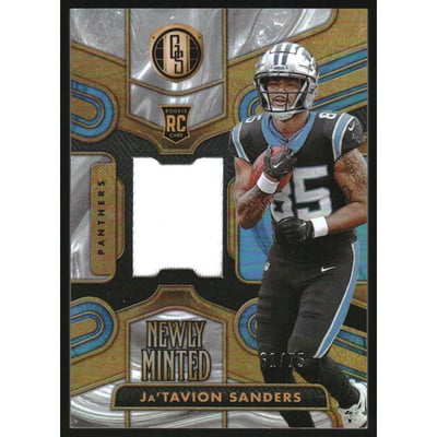 2024 Panini Gold Standard Newly Minted Memorabilia White Gold #23 Ja'Tavion Sanders