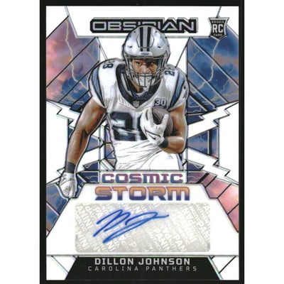 2024 Panini Obsidian Cosmic Storm Signatures Contra #14 Dillon Johnson