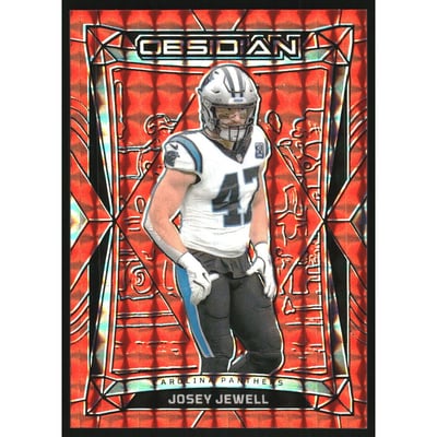 2024 Panini Obsidian International Orange Mosaic #28 Josey Jewell